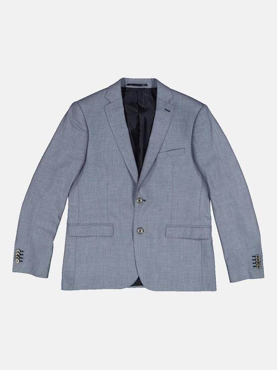 emilio adani Herren Anzug-Sakko slim fit Blau 34589
