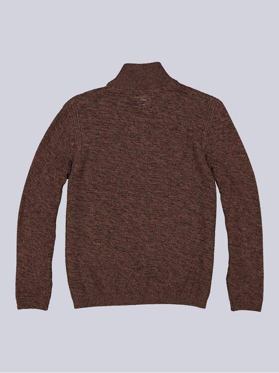 engbers Herren Pullover mit Stehkragen Rot 35554