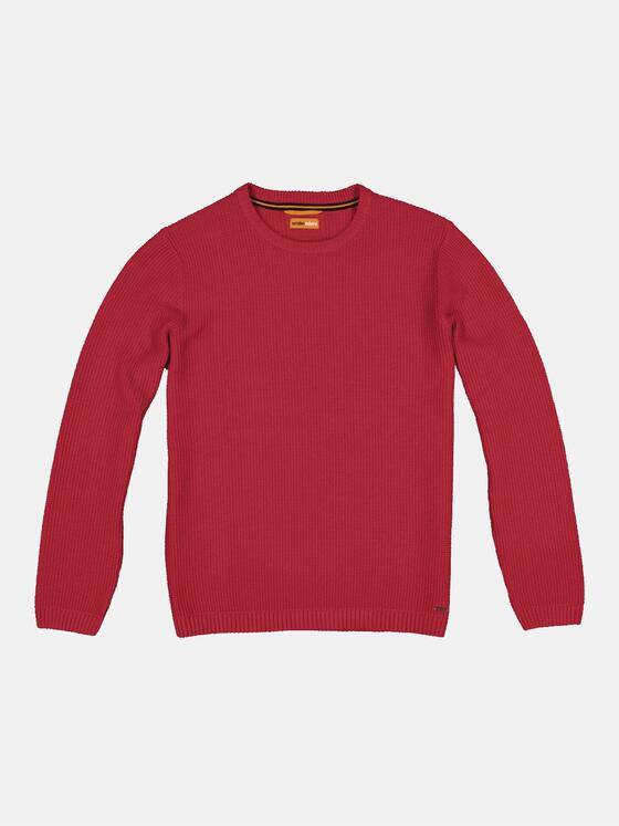emilio adani Herren Pullover strukturiert Rot 33402