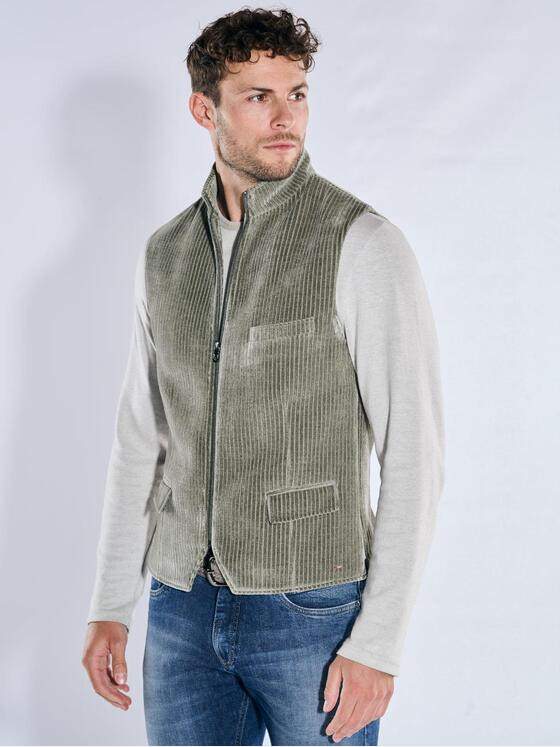 emilio adani Herren Sakko-Weste mit Zipper Mint 39387