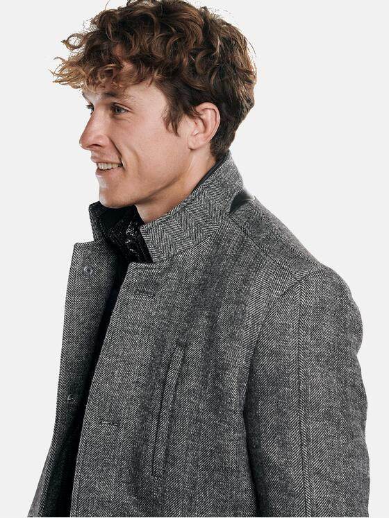 engbers Herren Stilvoller Mantel Grau 30770