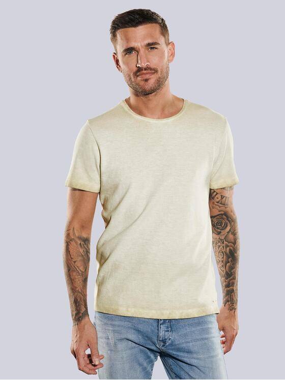 emilio adani Herren T-Shirt regular Beige 35077