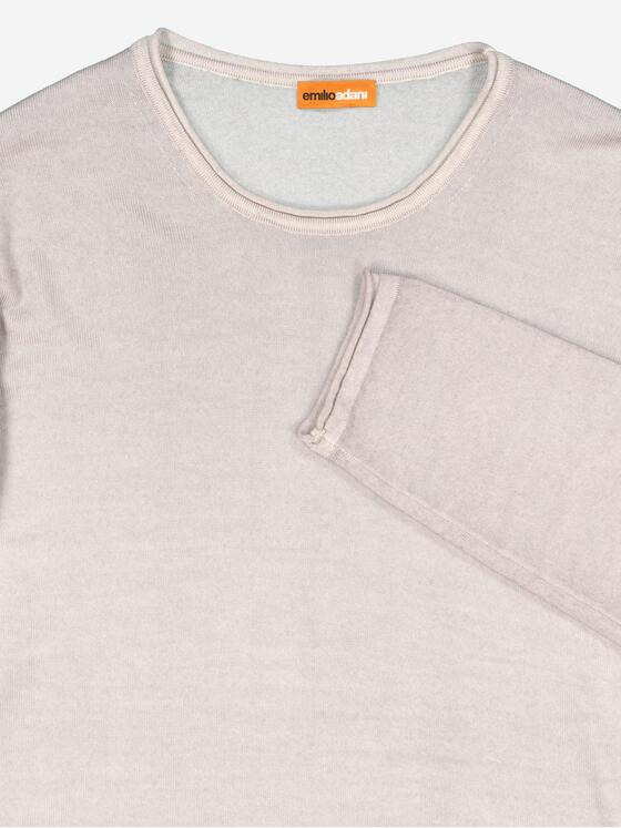 emilio adani Herren Pullover uni Beige 37804