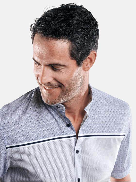 engbers Herren Softes Baumwoll-Popelin-Hemd Saphirblau 29514