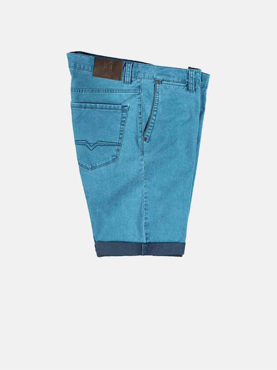 engbers Herren Doppelt gefärbte Shorts mit komfortablem Elasthananteil Cyanblau 29830