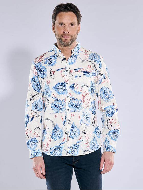 engbers Herren Langarm-Hemd regular Tuerkis 38665