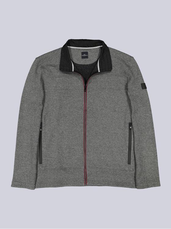 engbers Herren Sweatjacke mit Stehkragen Grau 39538