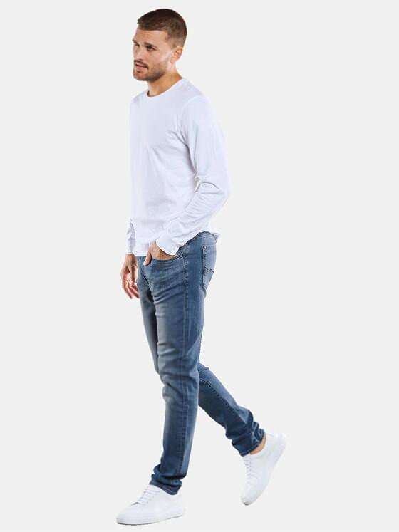 emilio adani Herren Jeans mit authentischer Waschung Blau 33505
