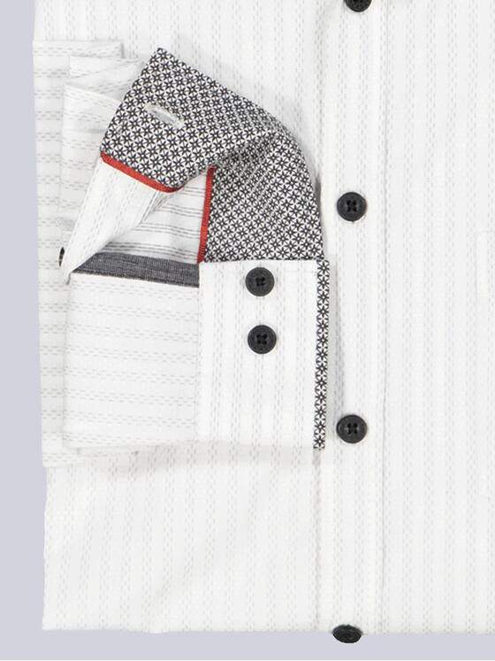 engbers Herren Langarm-Hemd gestreift Blau 36130