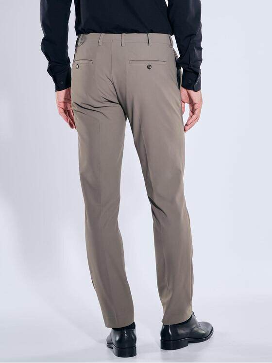 emilio adani Herren Anzug-Hose aus italienischem Garn Beige 39135