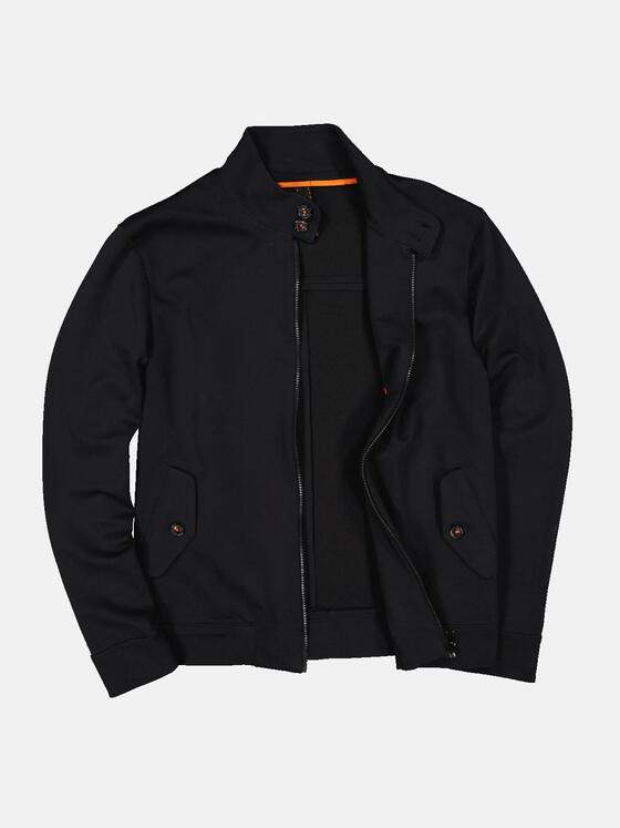 emilio adani Herren Blouson-Jacke Super-Stretch Schwarz 32973