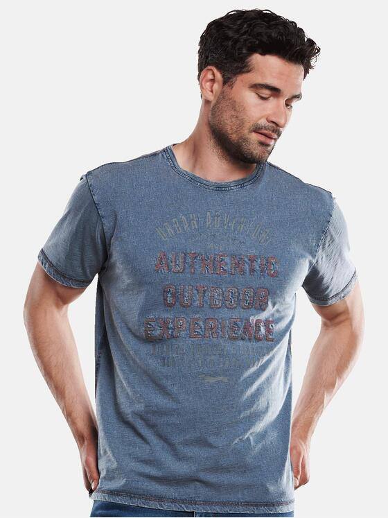 engbers Herren T-Shirt rundhals Mittelblau 31794