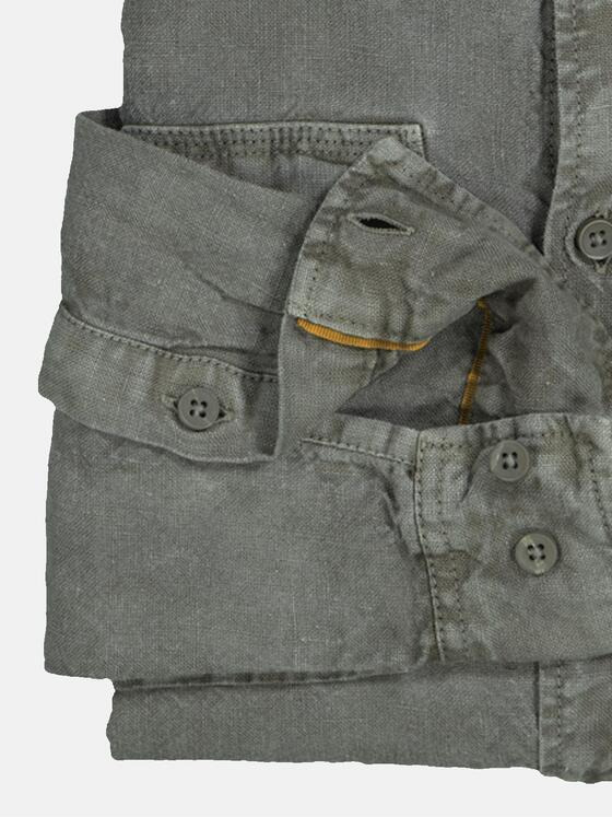 emilio adani Herren Langarm-Hemd slim fit Grün 36597
