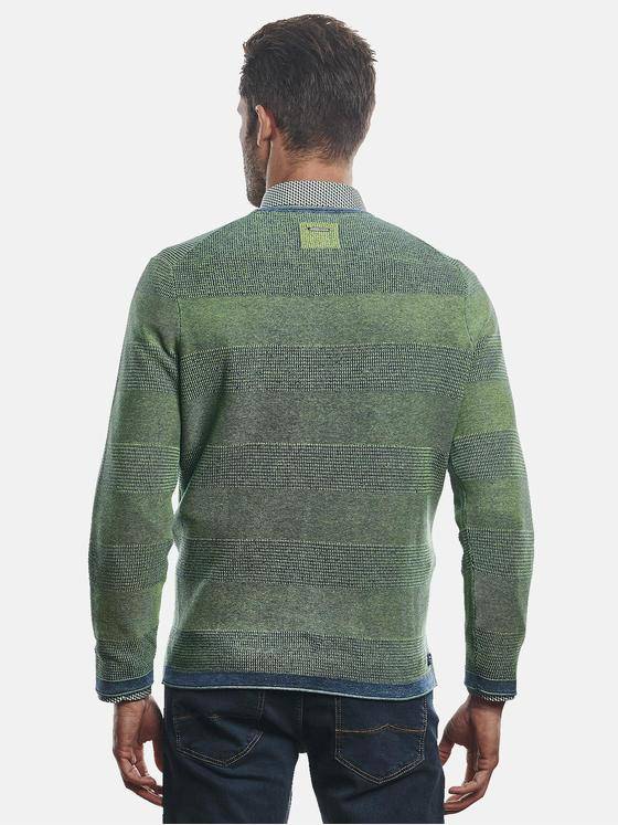 engbers Herren Pullover Rundhals Grasgruen 30986