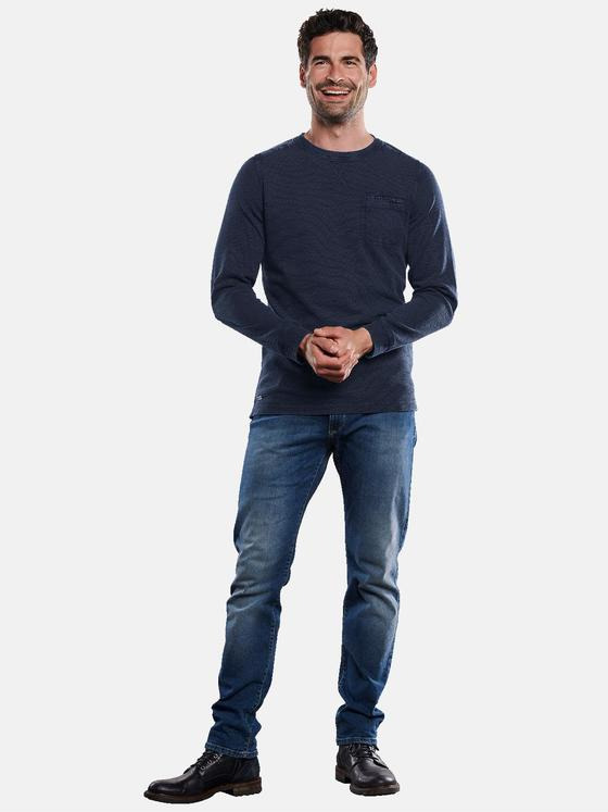 engbers Herren Rundhals-Shirt Saphirblau 31991