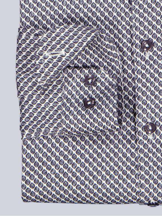 emilio adani Herren Langarm-Hemd satiniert Hellgrau 39600