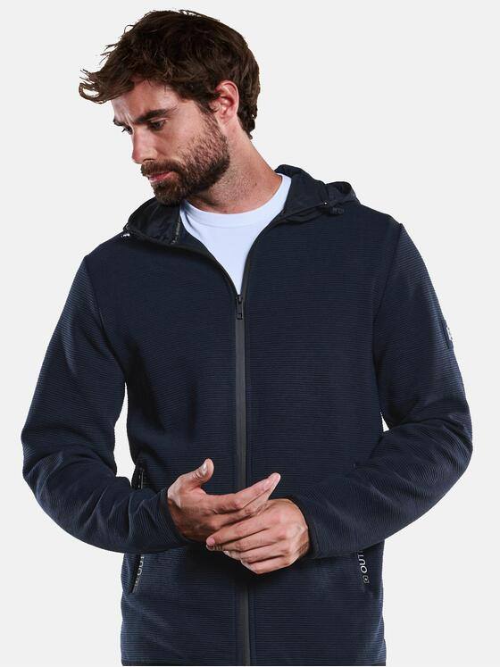 engbers Herren Sweatjacke Kapuze Saphirblau 33334