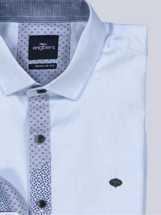 engbers Herren Langarm-Hemd regular Blau 35796
