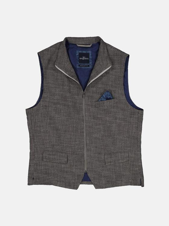 engbers Herren Sakko-Weste regular Braun 36491