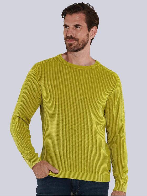 engbers Herren Pullover uni Hellgelb 36091