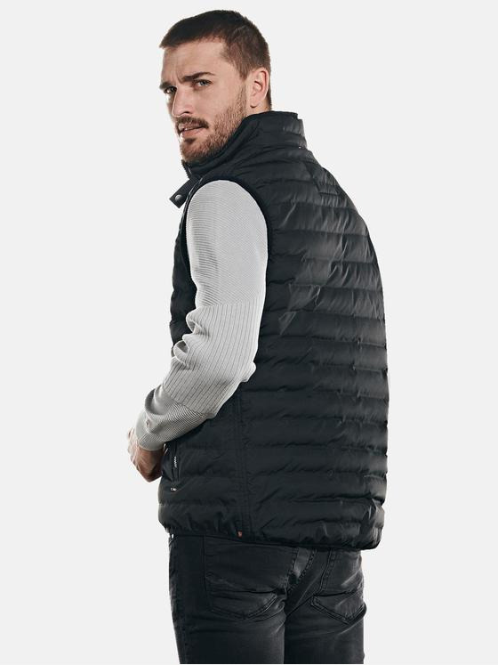 emilio adani Herren Weste sportiv Schwarz 31771