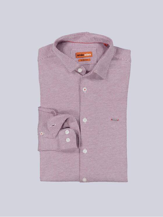 emilio adani Herren Langarm-Hemd slim fit Rot 36025