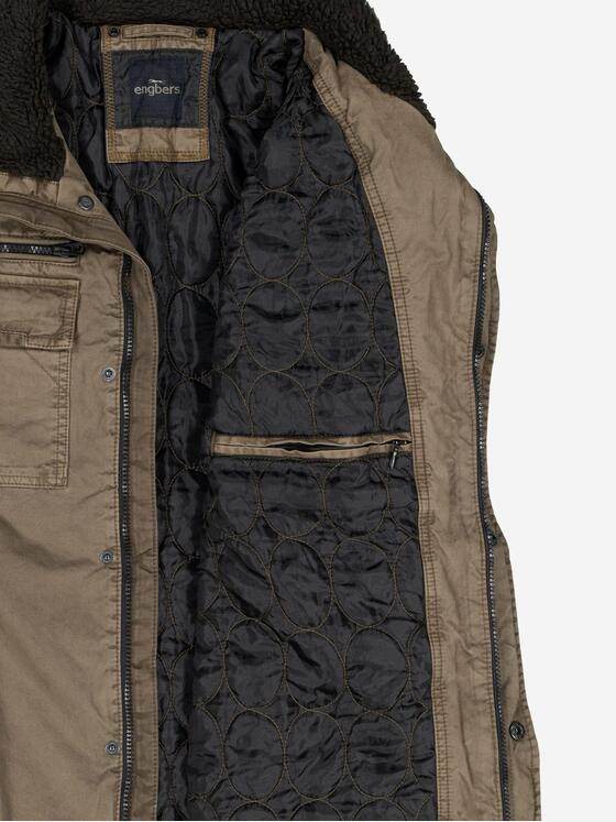 engbers Herren Baumwoll-Jacke regular Braun 37174