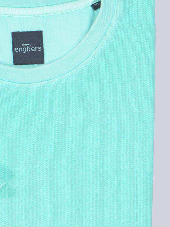 engbers Herren T-Shirt strukturiert Tuerkis 39173
