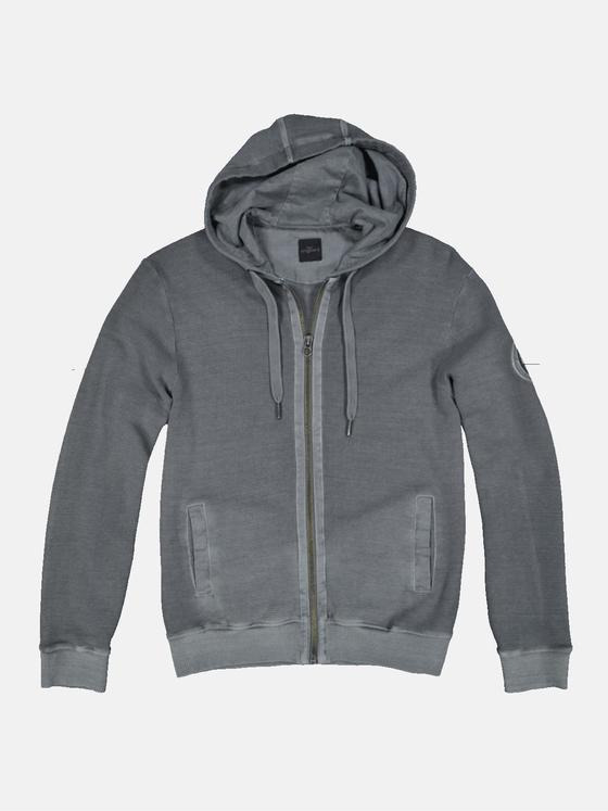 engbers Herren Sweatjacke mit Kapuze Grau 34144