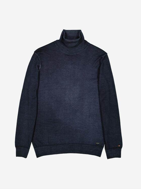 emilio adani Herren Pullover mit Rollkragen Blau 37795