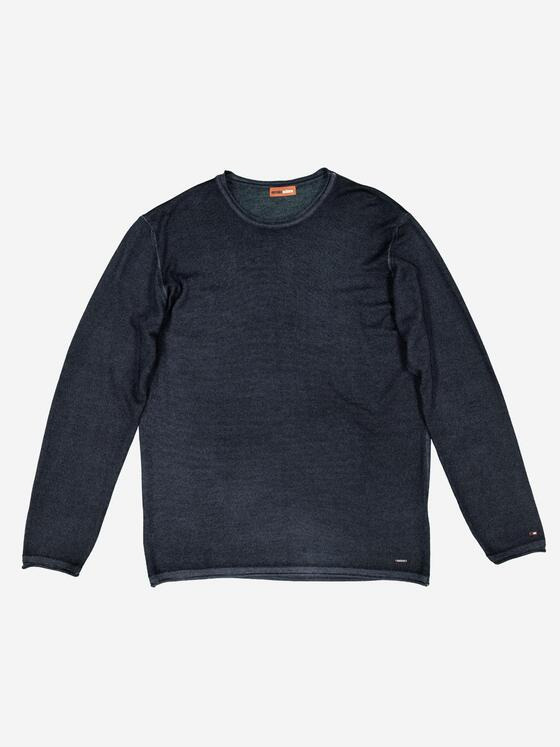 emilio adani Herren Pullover uni Blau 37805