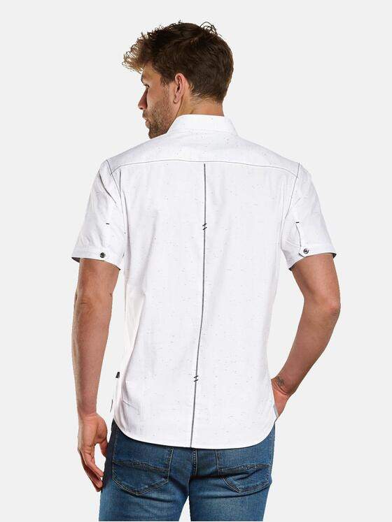 engbers Herren Kurzarm-Hemd gemustert Naturweiss 33254