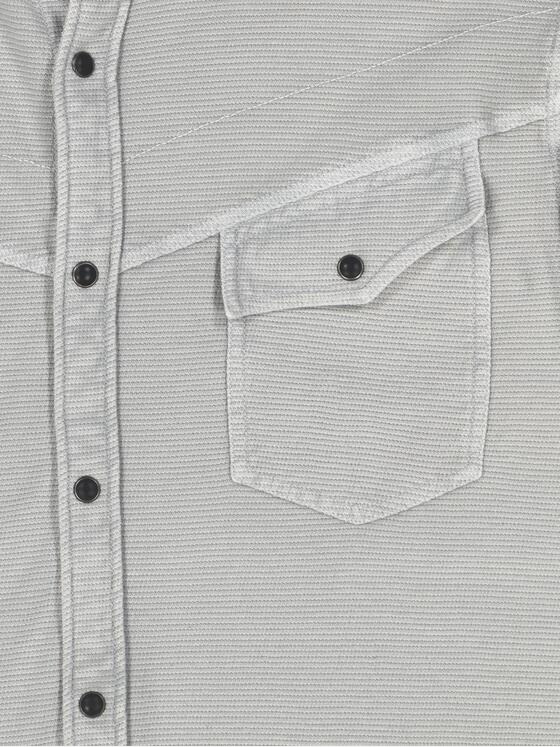 emilio adani Herren Langarm-Shirt mit Polo-Kragen Grau 36802
