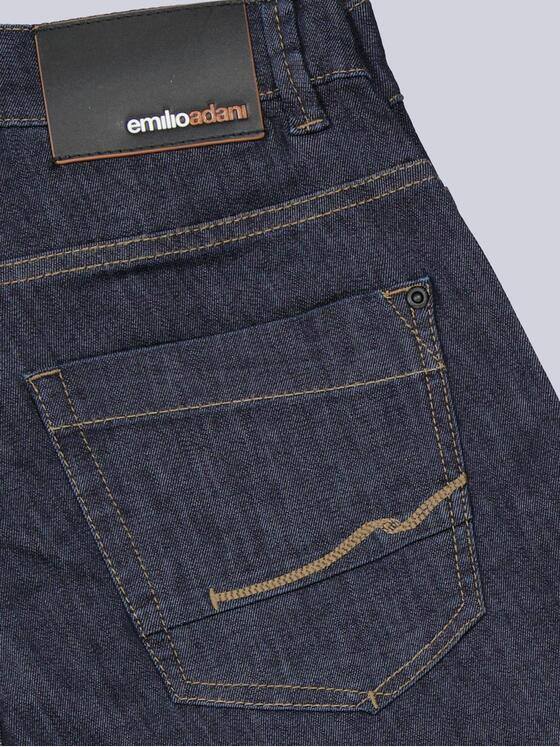 emilio adani Herren Jeans mit dunkler Waschung Marineblau 40599