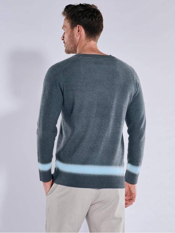 ENGBERS GERMANY Herren Pullover aus Merinowolle Saphirblau 37617