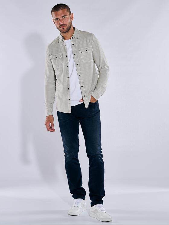 emilio adani Herren Langarm-Shirt slim fit Grau 38029