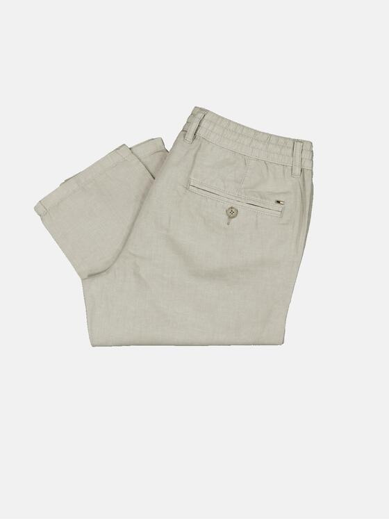 emilio adani Herren Chino mit Leinenanteil Beige 34680