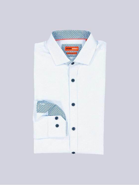 emilio adani Herren Langarm-Hemd "My Favorite" Blau 37606