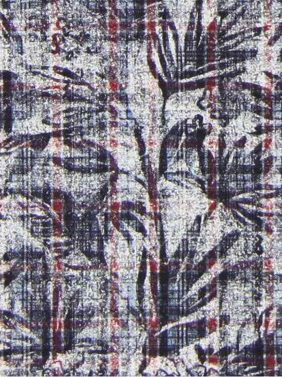 engbers Herren Floral gemustertes Langarmhemd Bordeaux 30381