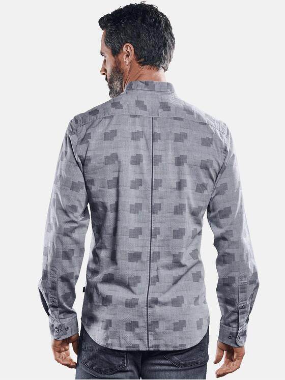 engbers Herren Individuelles Langarmhemd Silbergrau 30826