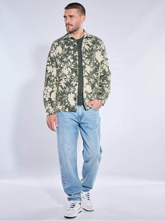 emilio adani Herren Hemd langarm Oliv 40977