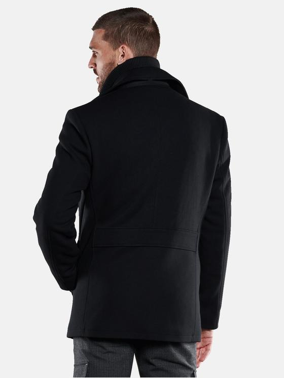 emilio adani Herren Caban-Jacke Schwarz 33301