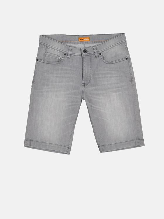 emilio adani Herren Denim-Bermuda Grau 33181