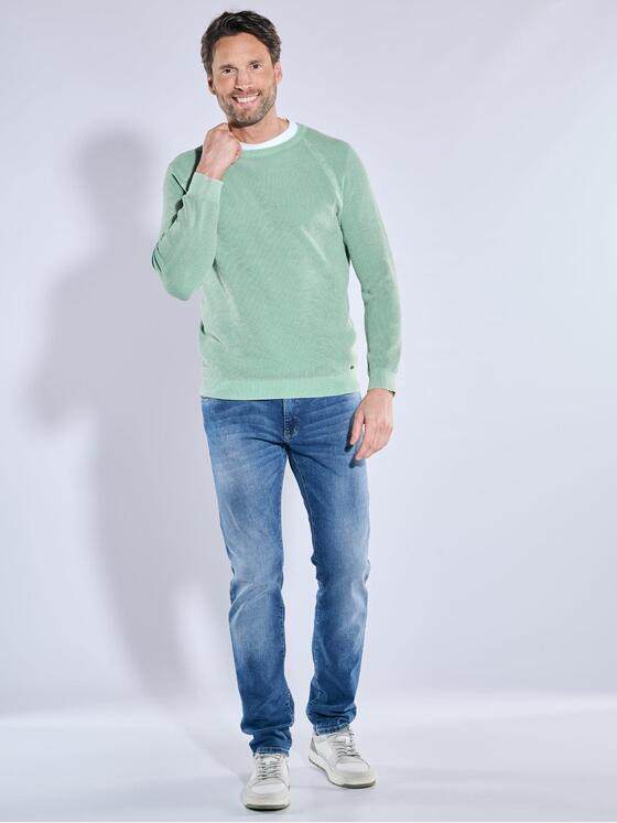 engbers Herren Pullover uni Gruen 38708