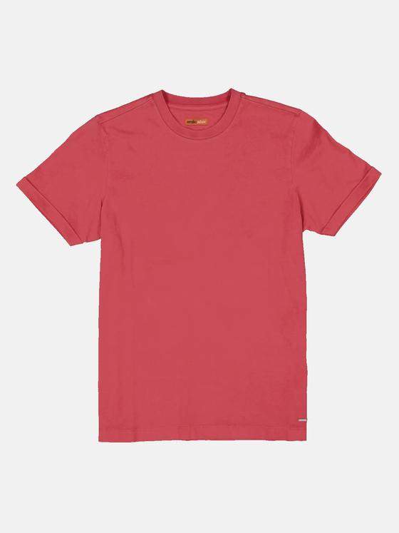 emilio adani Herren T-Shirt uni Rot 34162