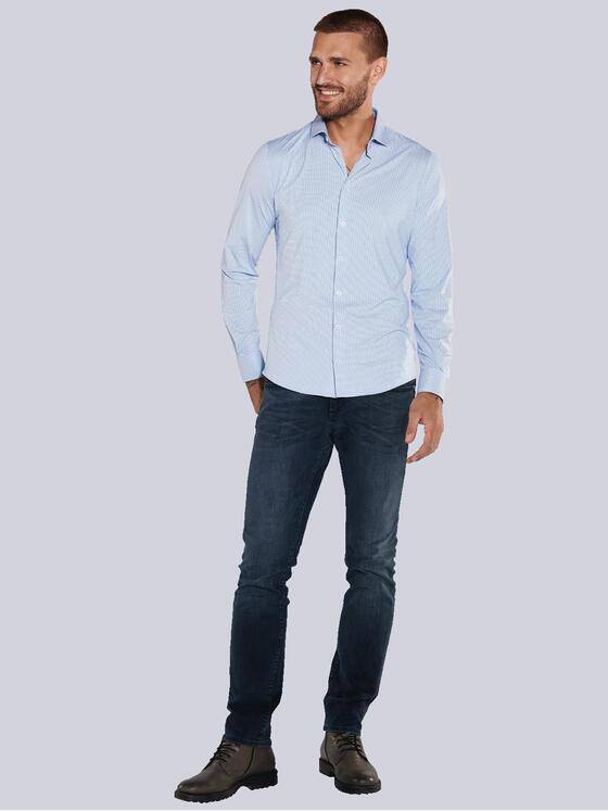 emilio adani Herren Funktionshemd langarm Blau 36119