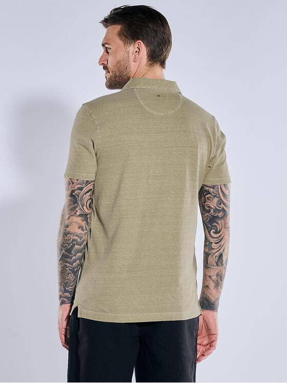 emilio adani Herren Polo-Shirt meliert Braun 38934