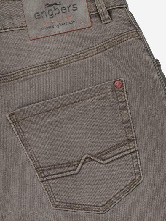 engbers Herren Super-Stretch-Jeans slim fit Hellbraun 38112