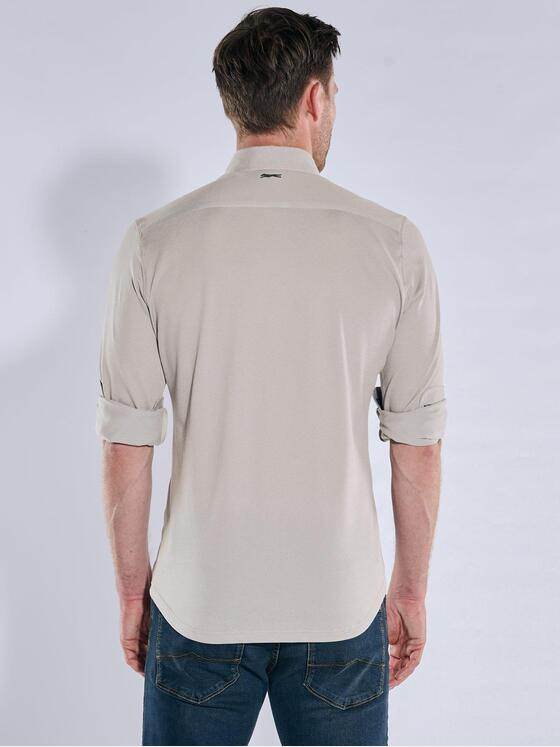 engbers Herren Hemd uni Beige 39595