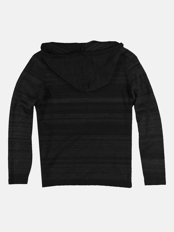 ENGBERS GERMANY Herren Cardigan aus Merinowolle Schwarz 32158